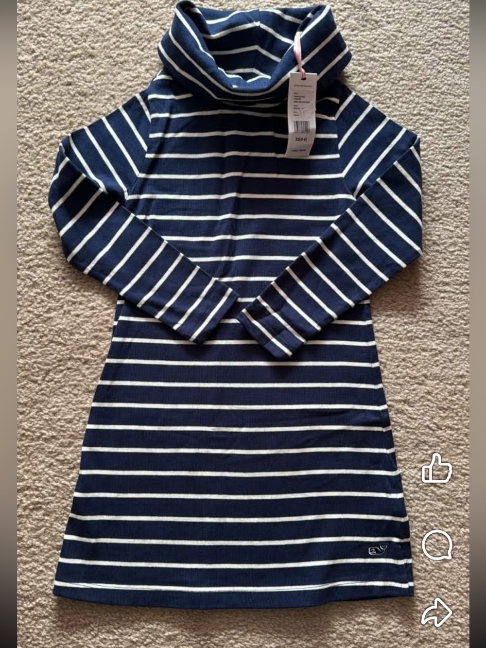 NWT XS (5-6) mock neck dress vineyard vines